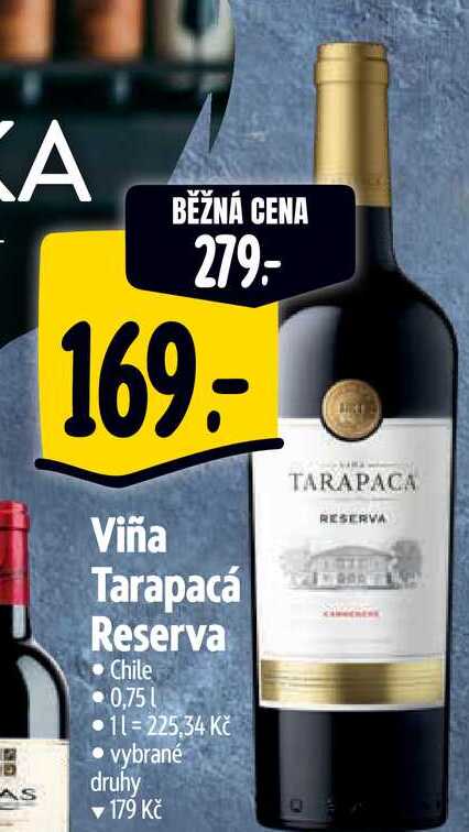  Viña Tarapacá Reserva  Chile 0,75 l