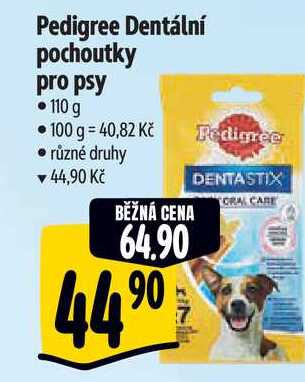 Pedigree Dentální pochoutky pro psy • 110 g  