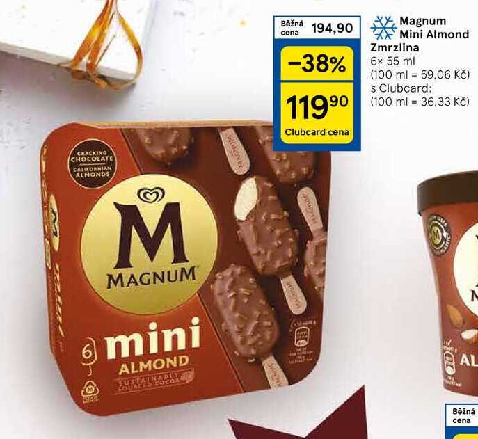 Magnum Mini Almond Zmrzlina, 6x 55 ml 