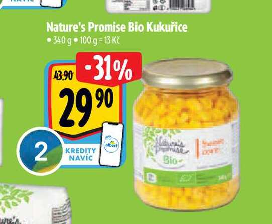 Nature's Promise Bio Kukuřice •340 g 