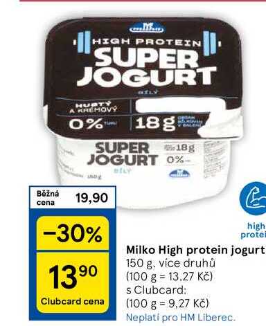 Milko High protein jogurt, 150 g