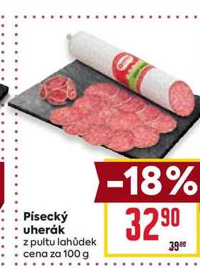 Písecký uherák z pultu lahůdek cena za 100 g 