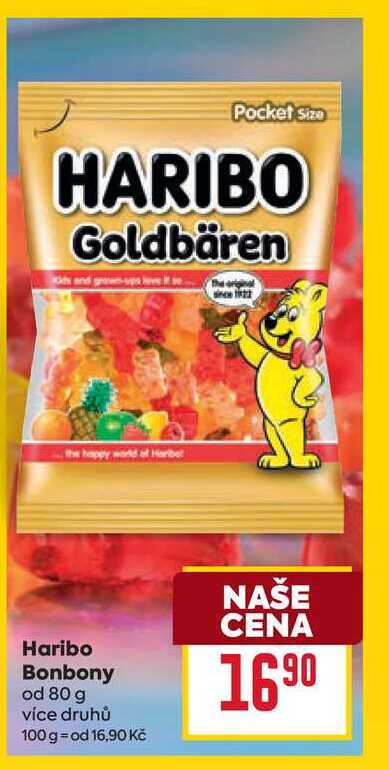 Haribo Bonbony od 80 g více druhů