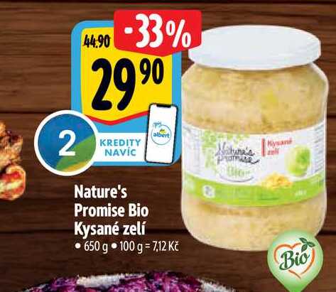 Nature's Promise Bio Kysané zelí, 650 g