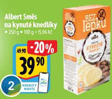 Albert Směs na kynuté knedlíky, 250 g