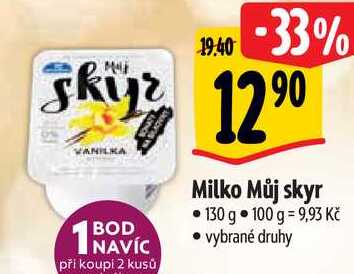 Milko Můj skyr, 130 g 