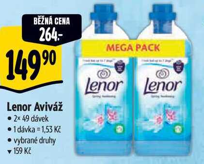 Lenor Aviváž, 2x 49 dávek 