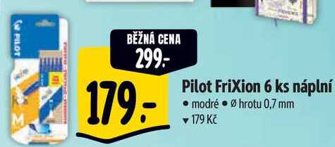 Pilot Frixion 6 ks náplní 