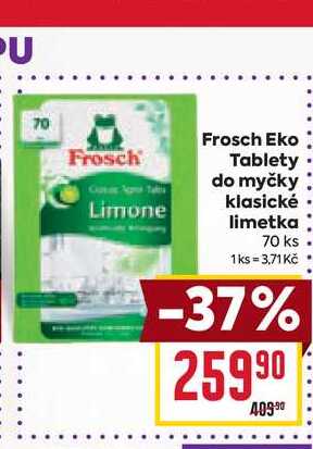 Frosch Eko Tablety do myčky klasické limetka 70 ks