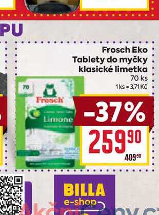 Frosch Eko Tablety do myčky klasické limetka 70 ks