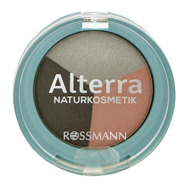 Alterra Naturkosmetik Oční stíny Trio 08 Smokey Seduction, 1 ks