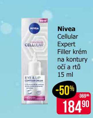 Nivea Cellular Expert Filler krém na kontury očí a rtů 15 ml 