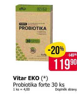 Vitar EKO Probiotika forte 30 ks 