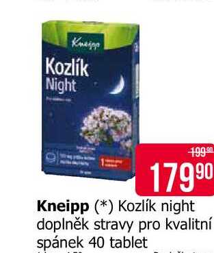 Kneipp Kozlík night doplněk stravy pro kvalitní spánek 40 tablet 