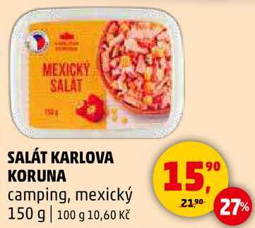 SALÁT KARLOVA KORUNA camping, mexický, 150 g 