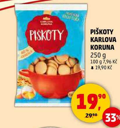 PIŠKOTY KARLOVA KORUNA, 250 g