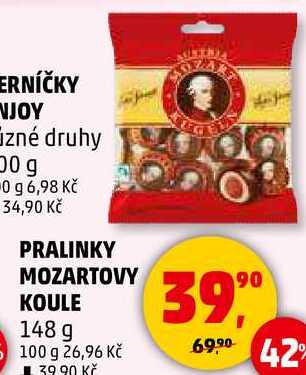 PRALINKY MOZARTOVY KOULE, 148 g 