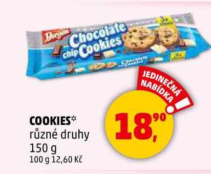 COOKIES různé druhy, 150 g