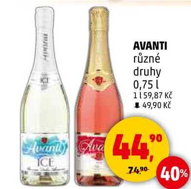 AVANTI různé druhy, 0,75 l