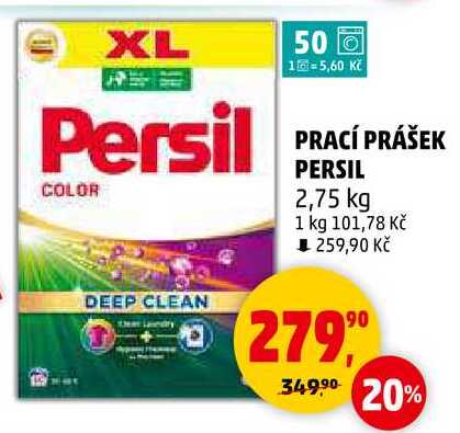 PRACÍ PRÁŠEK PERSIL, 2,75 kg 