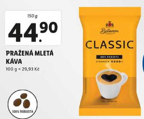 PRAŽENÁ MLETÁ KÁVA, 150 g