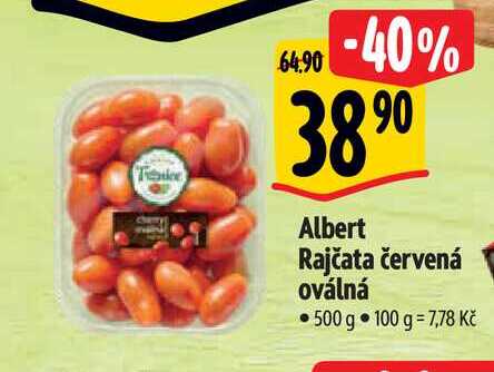  Albert Rajčata červená oválná 500 g  