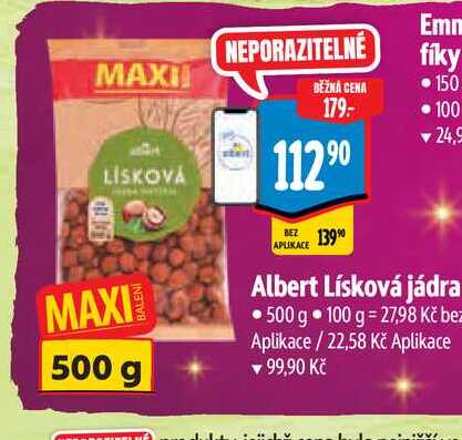   Albert Lísková jádra  500 g 