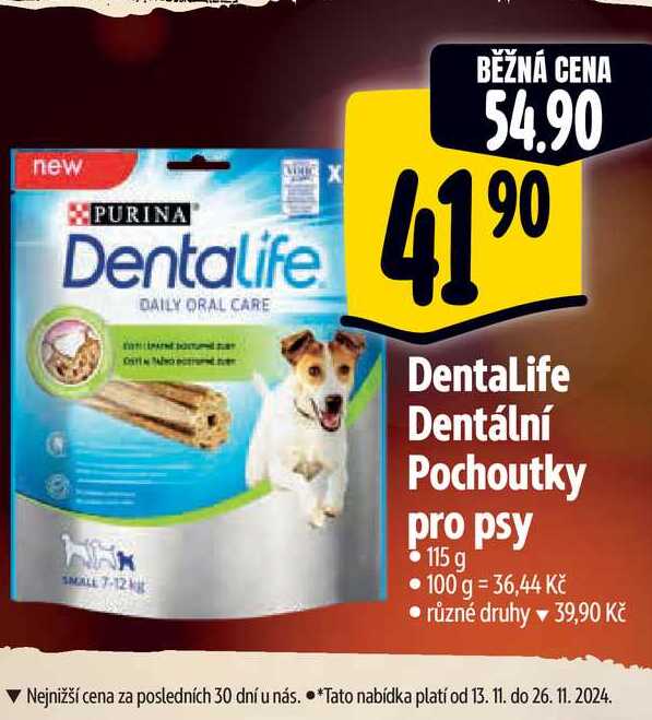  DentaLife Dentální Pochoutky pro psy 115 g 