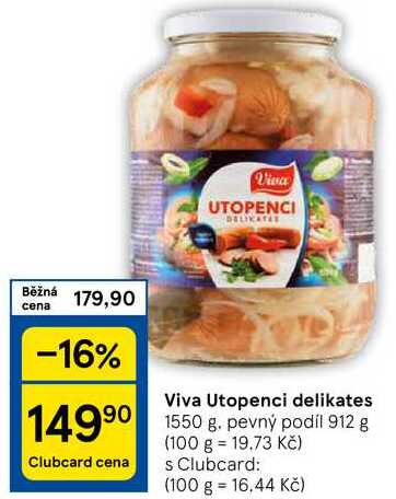 Viva Utopenci delikates, 1550 g