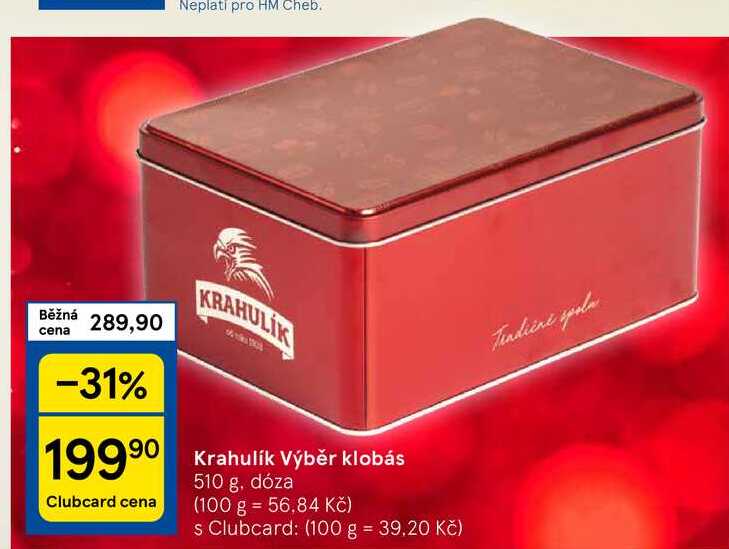 Krahulík Výběr klobás, 510 g, dóza 