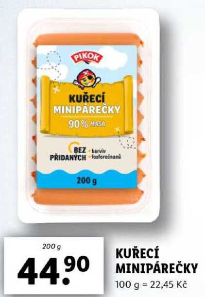 KUŘECÍ MINIPÁREČKY, 200 g