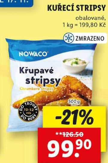 KUŘECÍ STRIPSY, 500 g