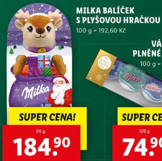 MILKA BALÍČEK S PLYŠOVOU HRAČKOU, 96 g