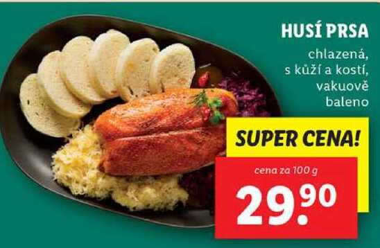 HUSÍ PRSA, cena za 100 g