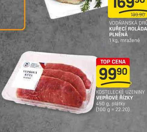 VEPŘOVÉ ŘÍZKY 450 g, plátky 