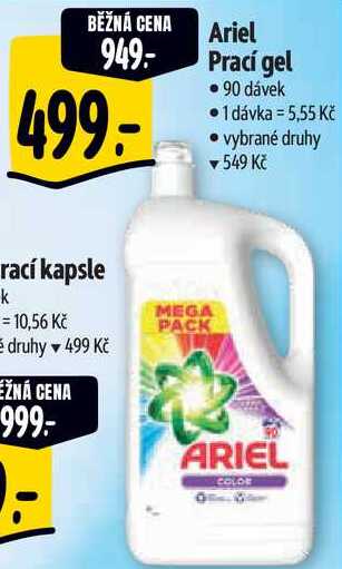 Ariel Prací gel, 90 dávek 