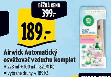 Airwick Automatický osvěžovač vzduchu komplet, 228 ml