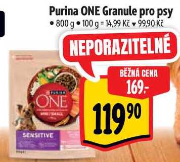 Purina ONE Granule pro psy, 800 g  