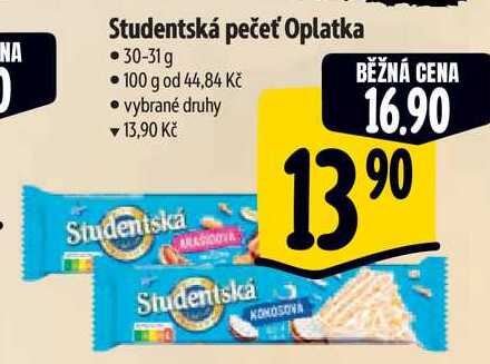 Studentská pečeť Oplatka, 30-31 g 