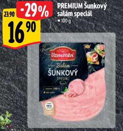 PREMIUM Šunkový salám speciál, 100 g 