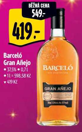 Barceló Gran Añejo, 0,7 l