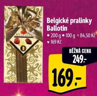 Belgické pralinky Ballotin, 200 g 