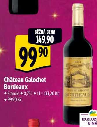 Château Galochet Bordeaux, 0,75 l