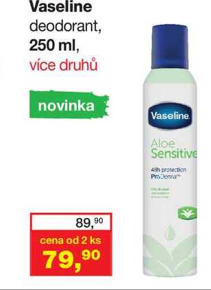 Vaseline deodorant, 250 ml, více druhů