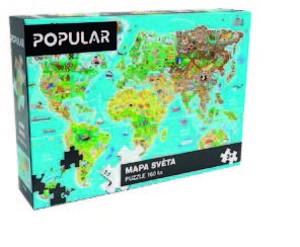 Mapa světa puzzle