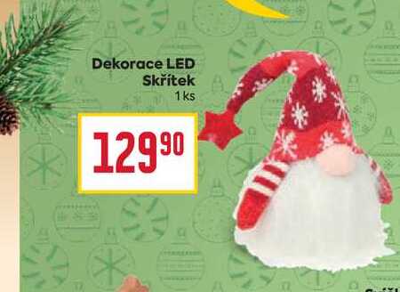 Dekorace LED Skřítek 1ks 