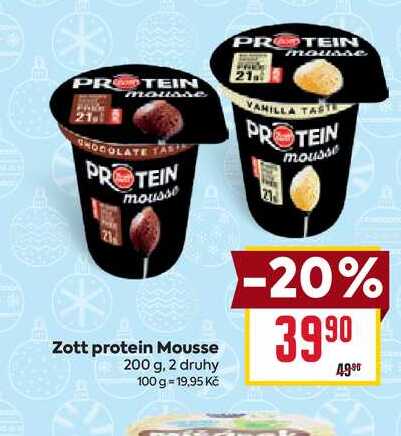 Zott protein Mousse 200 g, 2 druhy 