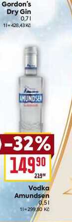 Vodka Amundsen 0.5l v akci