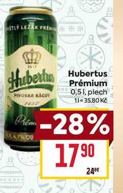 Hubertus Prémium 0,51, plech  