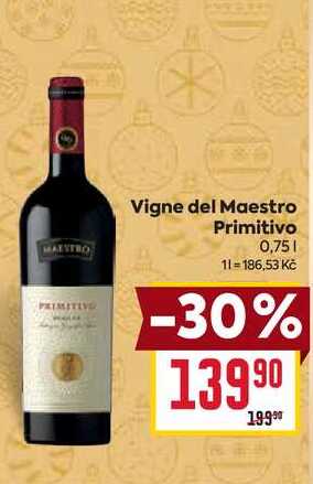 Vigne del Maestro Primitivo 0,75l